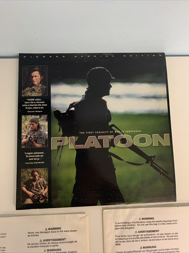 Platoon Pioneer SE Widescreen Laserdisc Oliver Stone Charlie Sheen - Picture 2 of 10