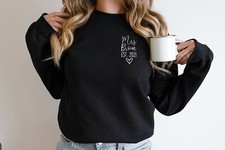 Personalised Mrs Sweatshirt Est Jumper Bride To Be Fiance Fiancee Top Wedding 