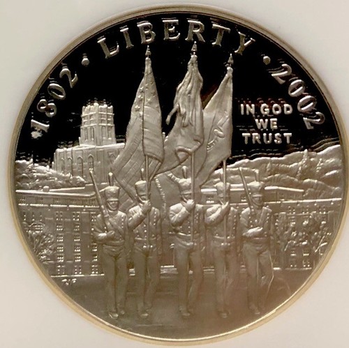 2002 WEST POINT Silver $1 NGC PF70💥FLAWLESS COIN💥 - Picture 3 of 5