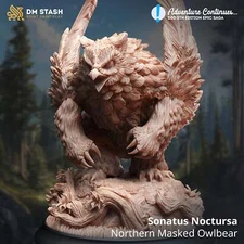 Sonatus Noctursa Northern Masked Owlbear - Adventure Continues - DM Stash - Warg