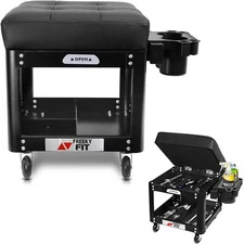 Rolling Creeper Garage Shop Seat for Men, Padded Mechanics Stool wi... Fast Ship