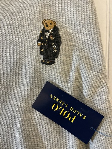 Polo Ralph Lauren Lounge Shirt Polo Bear Sz XL/XG Grey - Picture 3 of 5