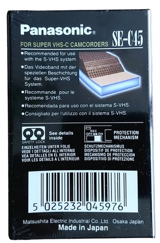 Panasonic VHS-C Lot de 10 Cassettes SE-C45 XDPro 45 min Neuves sous blister - Photo 3/4