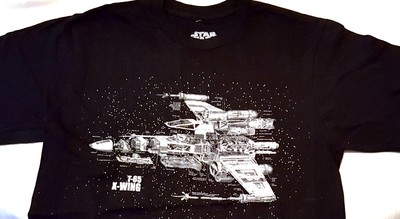 New Short-Sleeve T-Shirt ''T-65 X-Wing'' Star Wars Size S/P