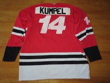 1984 Cooper MARK KUMPEL No. 14 USA OLYMPICS - WEST (XL) GAME USED Hockey Jersey