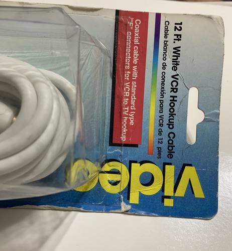 Channel Master Video 12 Ft. White VCR Hookup Cable Model 3107 - Picture 4 of 7