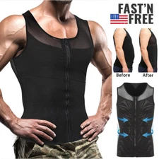 Mens Chest Compression Shirt Gynecomastia Vest Slimming Shirt Body Shaper Tanks