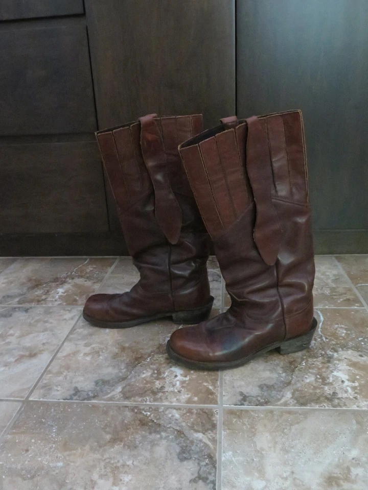 Botas de Colección Durango Mule Ear Shooter Calvary Cuero Marrón Talla 10 1/2 EE Hombres Foto 2 de 4