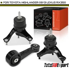 3x Engine Motor & Transmission Mount &Torque Strut Mount for Lexus RX350 Toyota