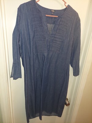 Reba Denim Shirt Dress Size M - Main Image
