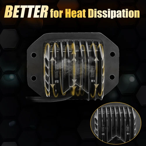 20inch LED Light Bar Flood Spot + 2x 5" 4-Rows Pods + Wiring Kit Offroad SUV ATV - Picture 17 of 24