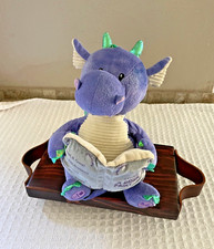 Cuddle Barn Dalton Storytelling Animated Dragon Purple Plush Stuffed Fairy Tales