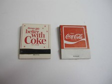 Lot of 2 Coca-Cola Match Books - Vintage