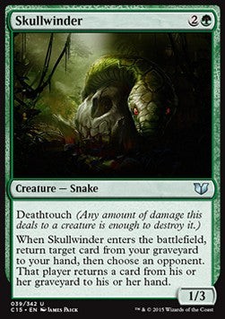 Magic/MTG Skullwinder C15-39 Uncommon Englisch Good