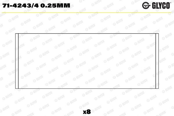 NEU - Glyco 71-4243/40.25Mm Pleuellager FüR Dacia MERCEDES-BENZ Renault Suzuki-image