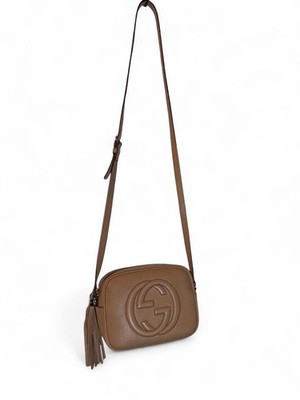 Authentic Gucci Soho Disco Bag Rose Beige Pebbled Leather - BRAND NEW UNUSED