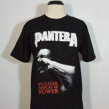 PANTERA Vulgar Display Of Power M MEDIUM T-Shirt Black Mens Band Logo