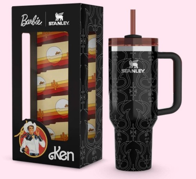 #ad #ad Barbie X Stanley 80s Western Ken 40 oz Tumbler Quencher NEW IN BOX FREE PRIORITY $49.99
