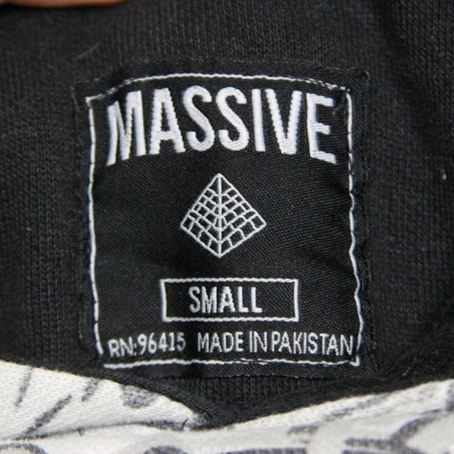 Y2K Mens Hoodie Small Gray AOP Grunge Skater Streetwear Southpole Type - Picture 3 of 5