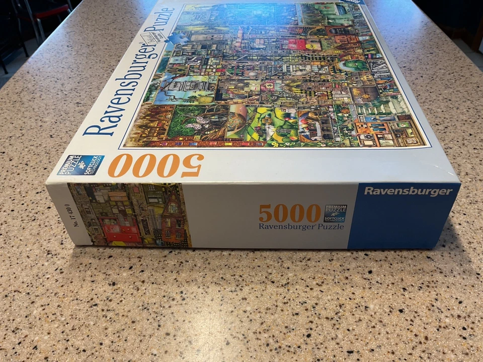 Ravensburger 17430 Colin Thompson: Bizarre Town 5000 Pc Jigsaw Puzzle Exc Used  - Image 2 of 4