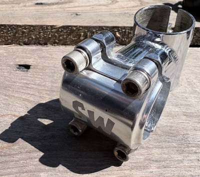 SimWorks Rhonda Stem 50mm Chrome Moly Silver Vintage MTB BMX Rare
