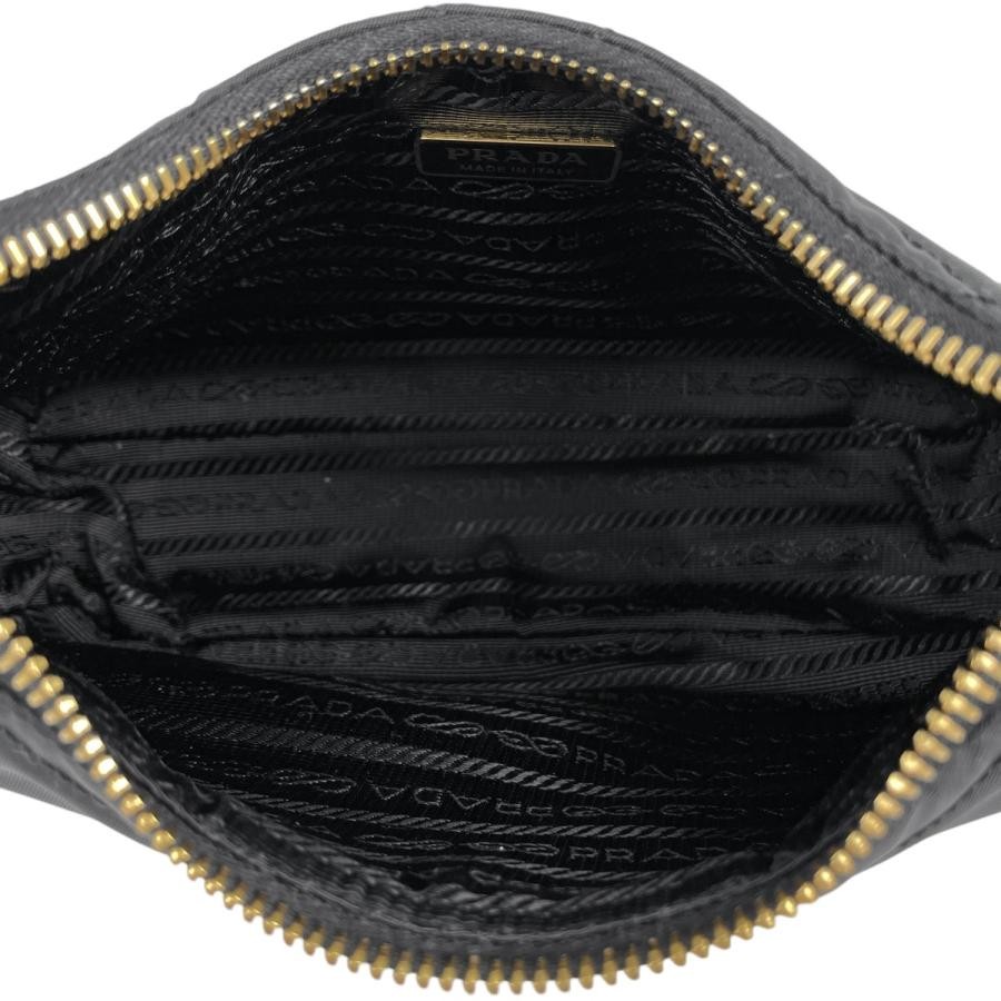 Prada Chain Quilted Shoulder Bag 1BC204 Nylon Black with Dust Bag #BS405 thumbnail 8