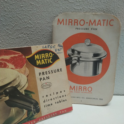 #ad vtg mcm SC Mirromatic lot pressure cooker recipes booklets 1945 1958 ad $11.22