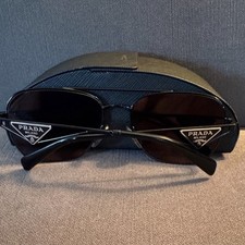 Prada Sunglasses with Velvet Lined Case With Embossed Prada Logo