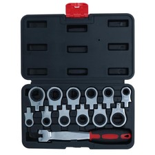 Metric Ratchet Wrench Spanners With Interchangeable Flexi Heads 8-19mm 13pc