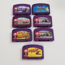LeapFrog LeapPad Cartridge Lot 7 Games Shrek 2 Ratatouille Cars Spider-Man