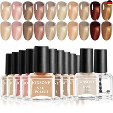JODSONE Jelly Nagellack-Set, 10 Farben mit 2 ...