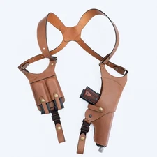 Cardini Premium Leather Shoulder Holster For Glock 17, Springfield XD, Others!