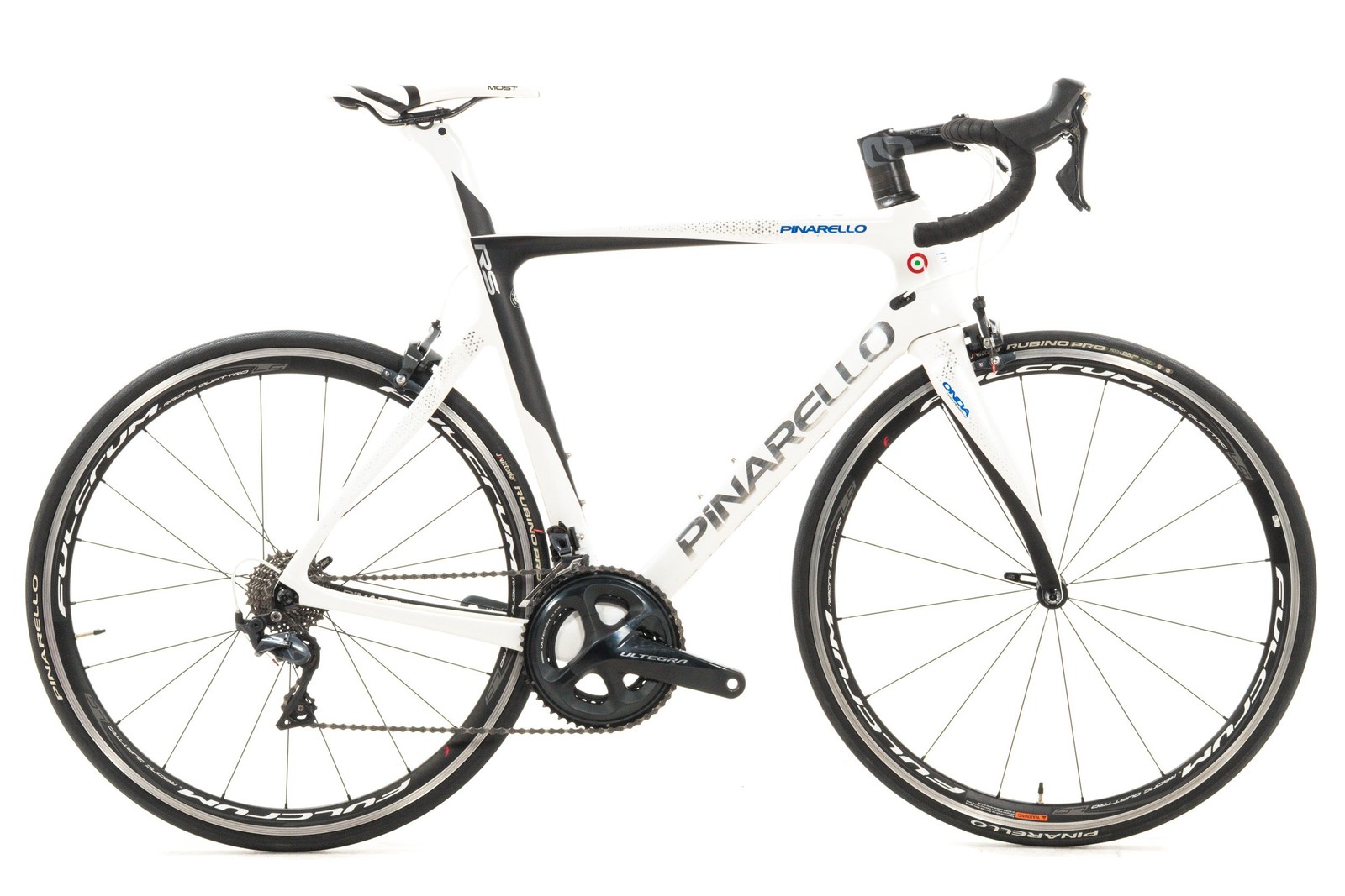 USED 2018 Pinarello Gan RS 56cm Carbon Road Bike Shimano Ultegra R8000 White