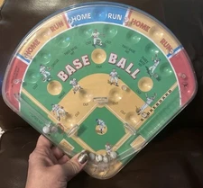 Vintage Schylling 2001 Pinball Baseball Game Mechanical Portable Tabletop Game