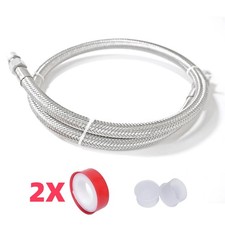 Industrial Grade Compressor Jumper Hose, 1/2" NPT Male x 40" Length