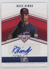2018 Panini USA Baseball Stars & Stripes 4/141 Rece Hinds #SS-RH Auto s3g