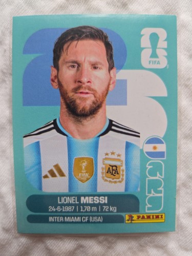 2026 Panini FIFA World Cup ARG17 Lionel Messi Argentina Sticker, LATAM
