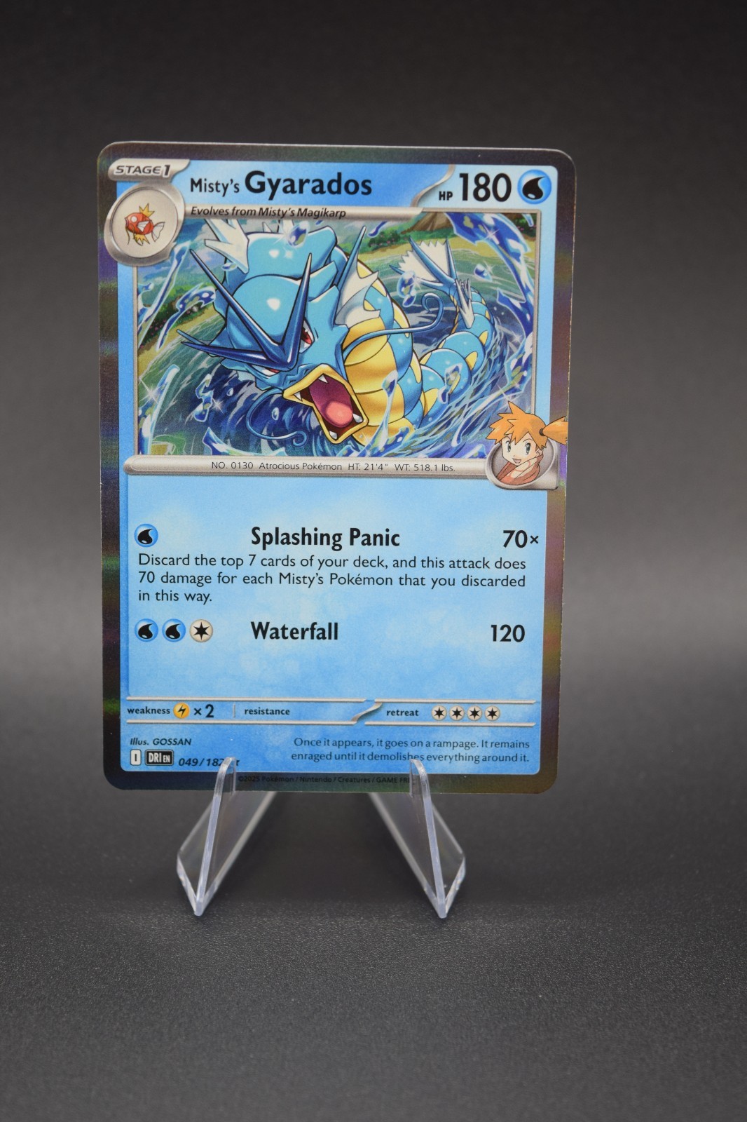 Pokémon Misty's Gyarados Rare Holo NM Destined Rivals 049/182 NM 49