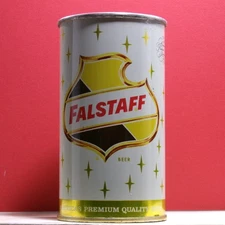 Falstaff Beer Vintage Flat Top A/F Can with Top Lid Omaha Nebraska S99 GD-1