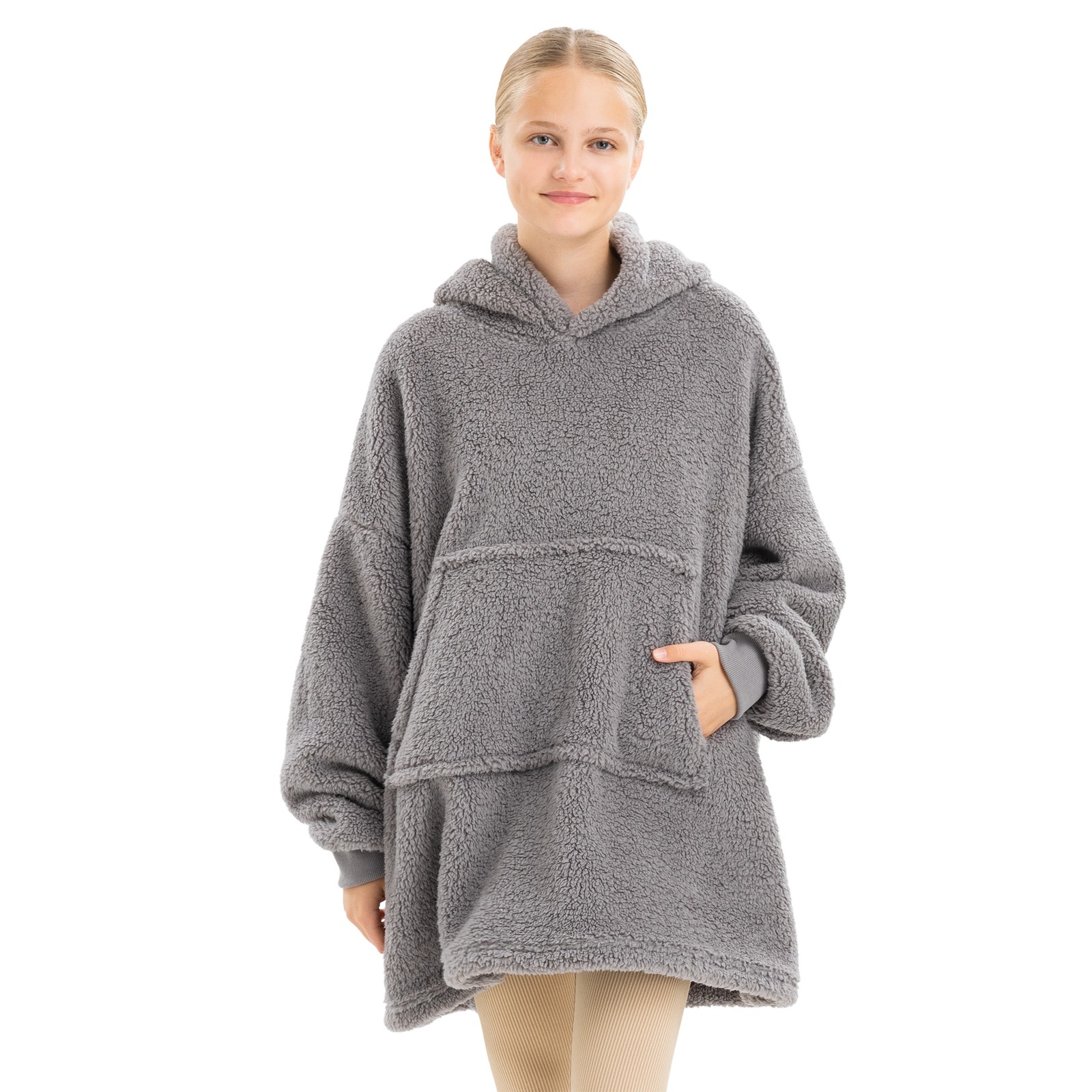 Флисовая толстовка с капюшоном Kinder пуловер с капюшоном для мальчиков и девочек 6590₽