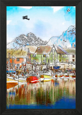 Cold Waters Framed Wall Art Poster Canvas Print Picture