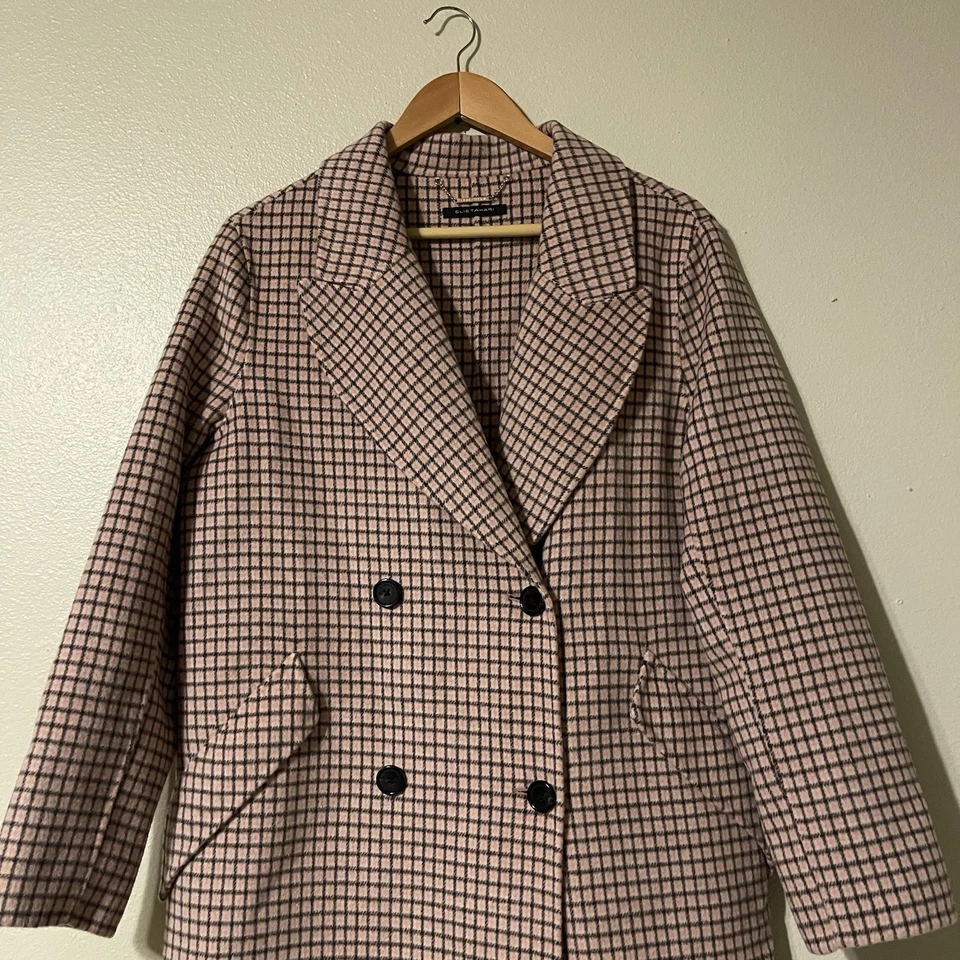 Abrigo de lana doble botonadura ELIE TAHARI NUEVO CON ETIQUETAS Abbey Foto 4 de 4