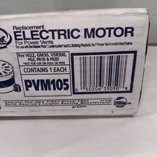 NEW Master Flow PVM105 Electric Motor for Power Vents HI22 GM30 VSR300 PG2 PR1D