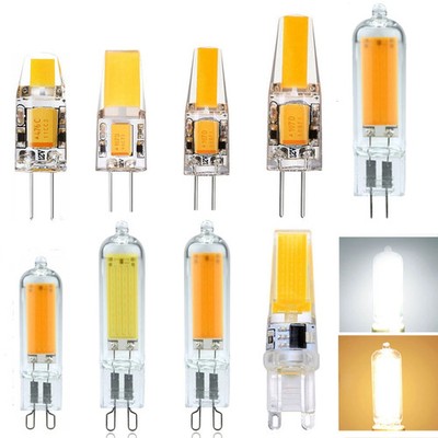 LED G9 G4 3W 5W 6W 8W COB Lampe Warmweiß Kaltweiß Leuchtmittel 12V/220V AC/DC