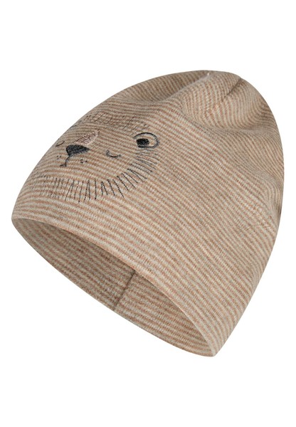 Sterntaler Beanie Unisex MüTze LöWengesicht Warm Braun Melange Gr. 51-image