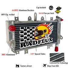 Radiator Fits Kawasaki Ninja 400 EX400 2018-2022 2019 2020 2021 Moto Aluminum