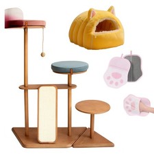 Cat Nest and Cat Tree Set,suitable for medium-sized cats,indoor washable cat bed