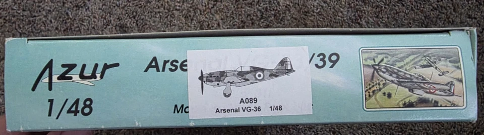 Kit Modelo Azur A089 Arsenal VG-33/39 1/48 Foto 3 de 4
