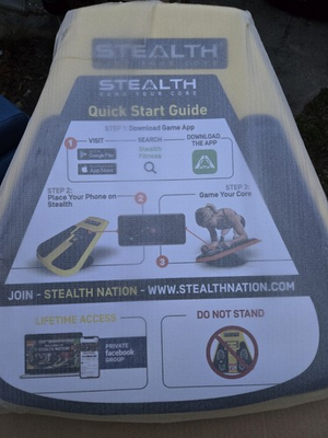 #ad Stealth Plankster Core Trainer Fitness Board Fly Yellow $45.00