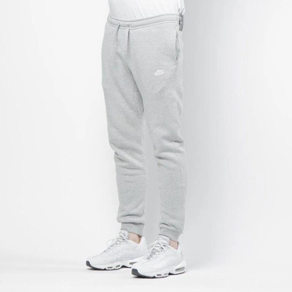Nike Mens Jogger Athletic Regular Fit Gym Work Out Draw String Fleece Sweatpants - Image 2 of 4